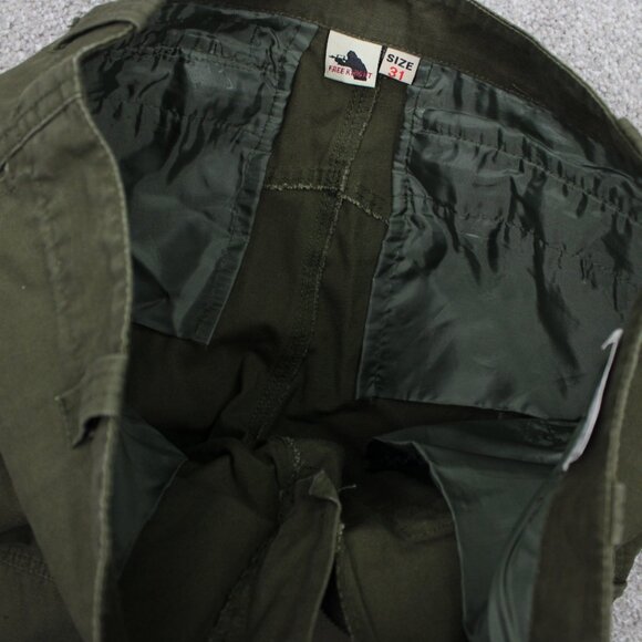 Free Knight Pants Mens 31 Olive Green Cargo tactical US Army Military 30" inseam - Picture 14 of 15